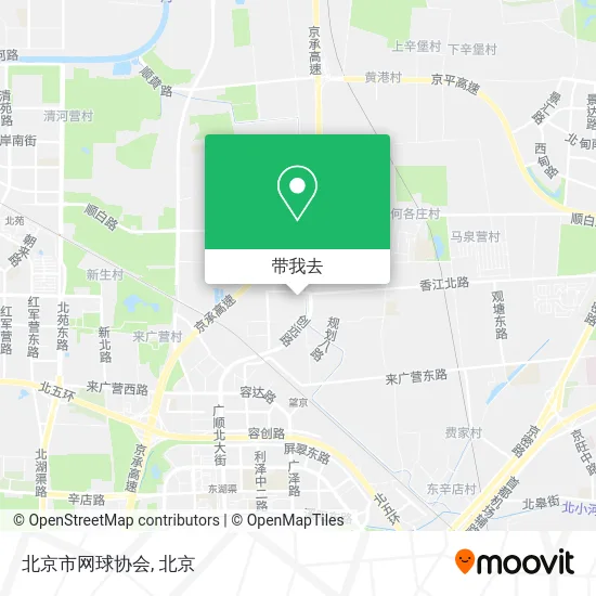 北京市网球协会地图