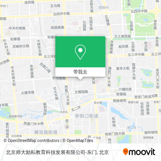 北京师大励耘教育科技发展有限公司-东门地图