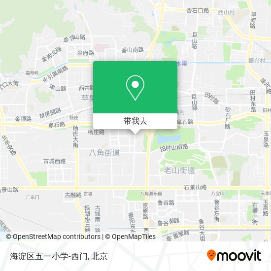海淀区五一小学-西门地图