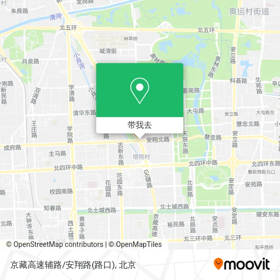 京藏高速辅路/安翔路(路口)地图