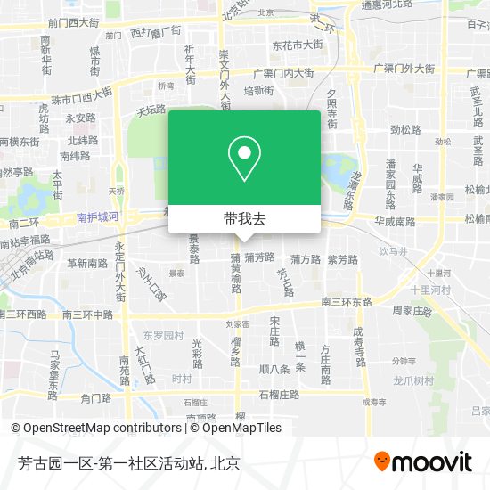芳古园一区-第一社区活动站地图