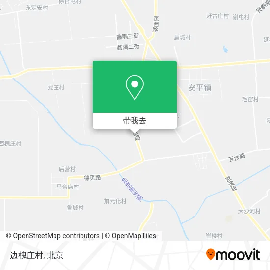 边槐庄村地图