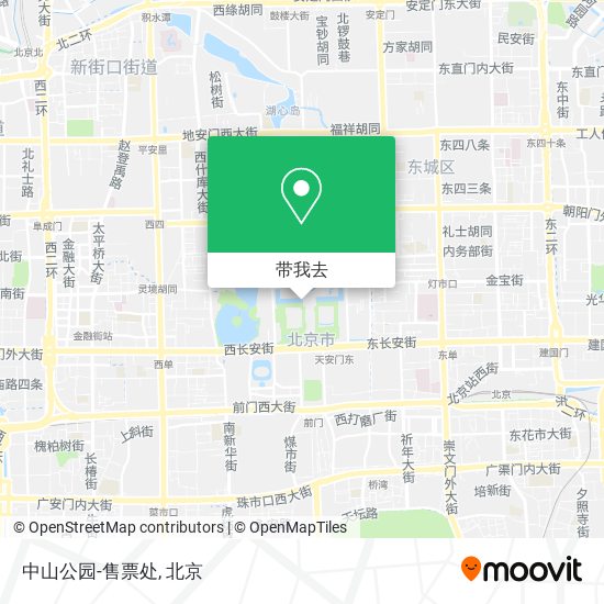 中山公园-售票处地图