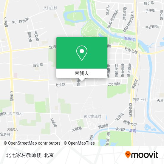 北七家村教师楼地图