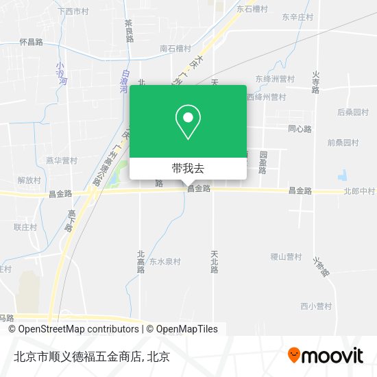 北京市顺义德福五金商店地图