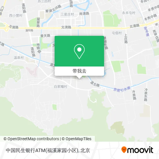 中国民生银行ATM(福溪家园小区)地图