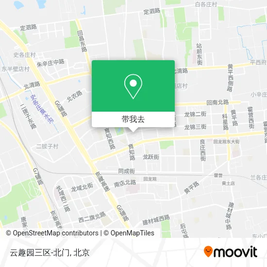 云趣园三区-北门地图