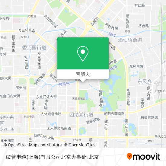 缆普电缆(上海)有限公司北京办事处地图
