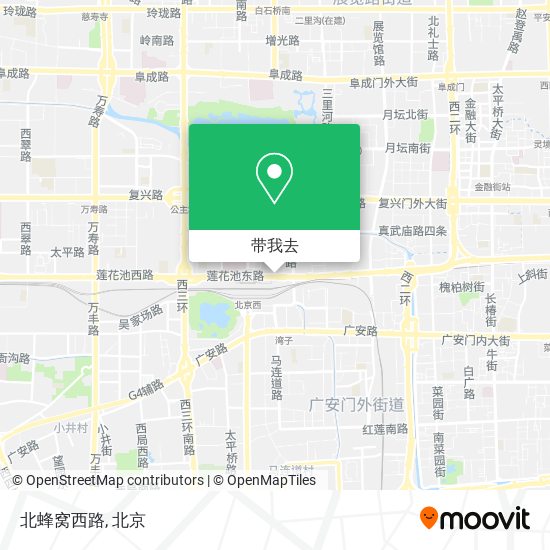 北蜂窝西路地图