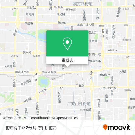 北蜂窝中路2号院-东门地图