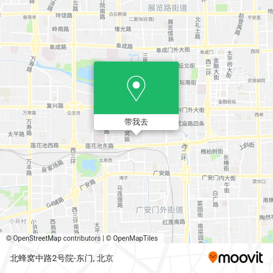 北蜂窝中路2号院-东门地图