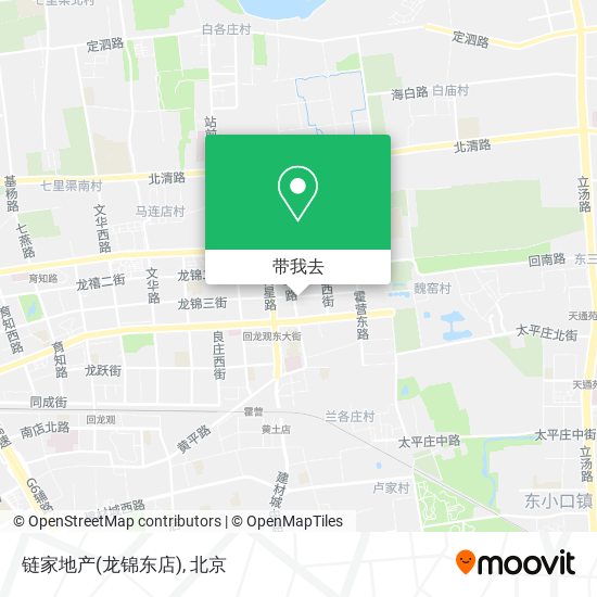 链家地产(龙锦东店)地图