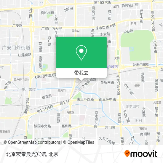 北京宏泰晨光宾馆地图
