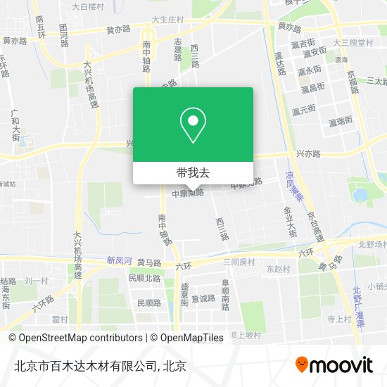 北京市百木达木材有限公司地图
