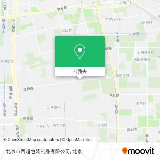 北京市百超包装制品有限公司地图