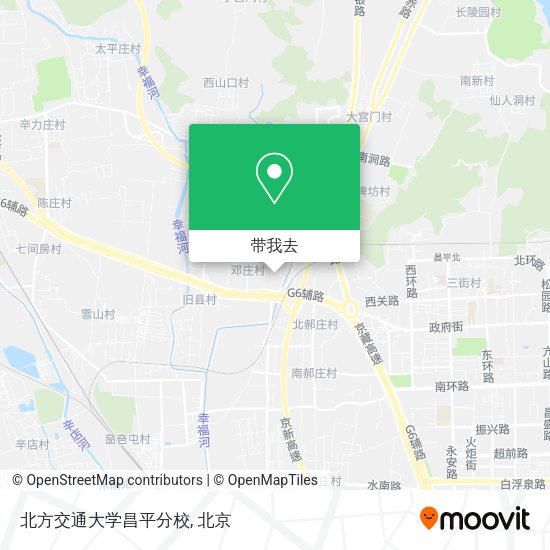 北方交通大学昌平分校地图