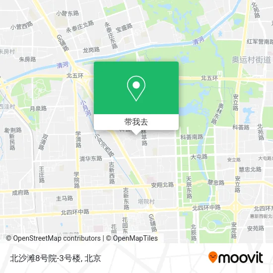 北沙滩8号院-3号楼地图