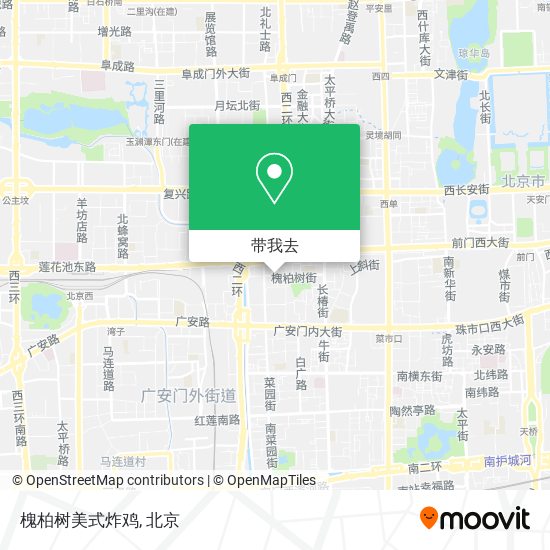 槐柏树美式炸鸡地图