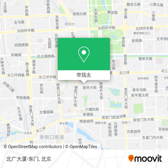 北广大厦-东门地图
