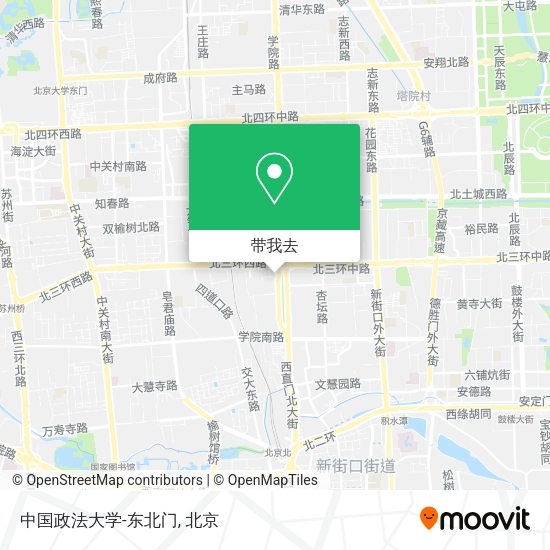 中国政法大学-东北门地图