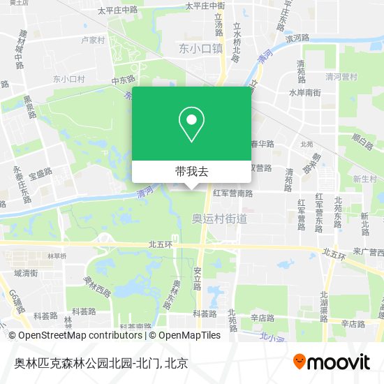 奥林匹克森林公园北园-北门地图