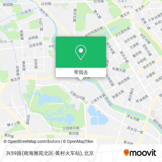 兴59路(南海雅苑北区-黄村火车站)地图
