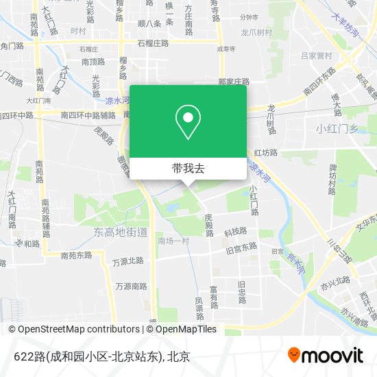 622路(成和园小区-北京站东)地图