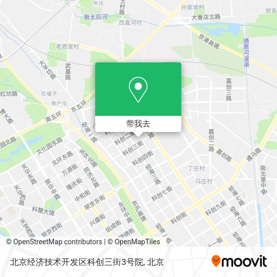 北京经济技术开发区科创三街3号院地图
