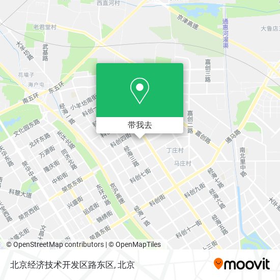 北京经济技术开发区路东区地图