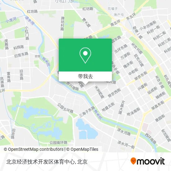 北京经济技术开发区体育中心地图