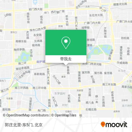 郭庄北里-东5门地图