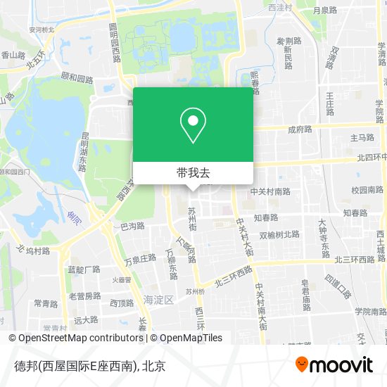 德邦(西屋国际E座西南)地图
