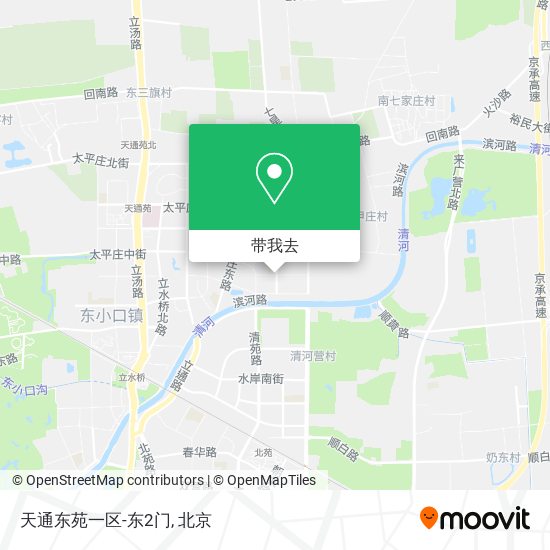 天通东苑一区-东2门地图