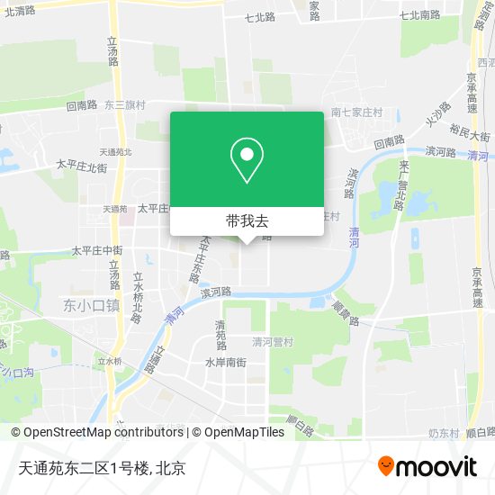 天通苑东二区1号楼地图
