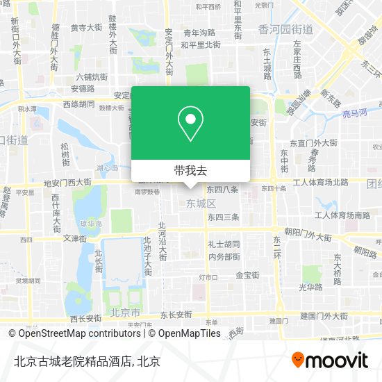 北京古城老院精品酒店地图