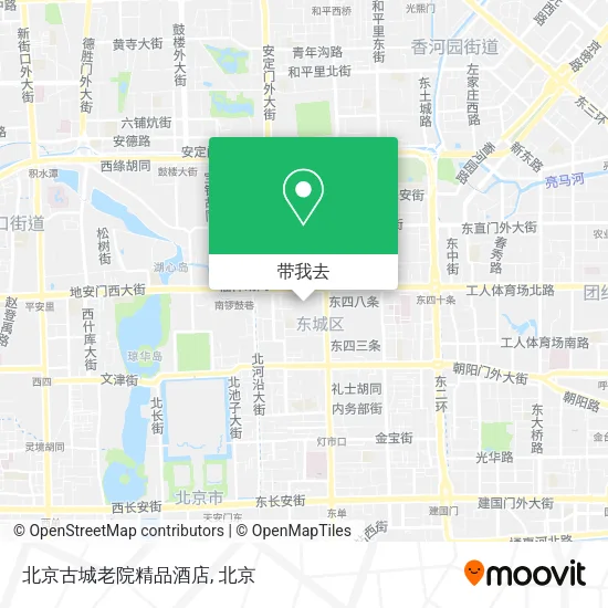 北京古城老院精品酒店地图