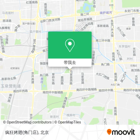 疯狂烤翅(角门店)地图