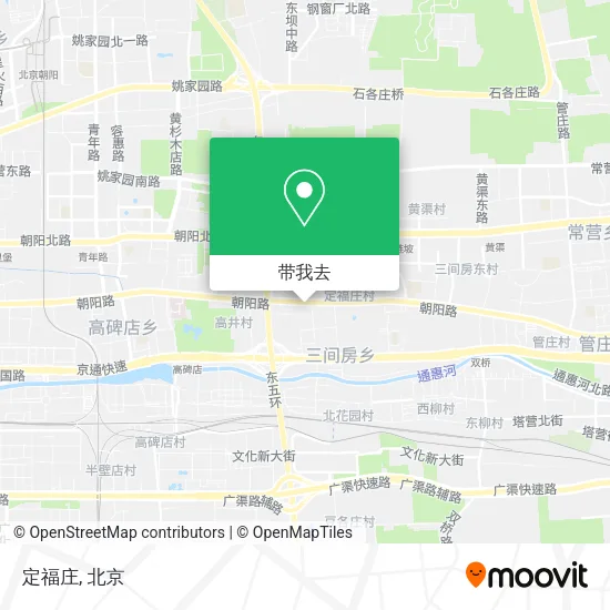 定福庄地图