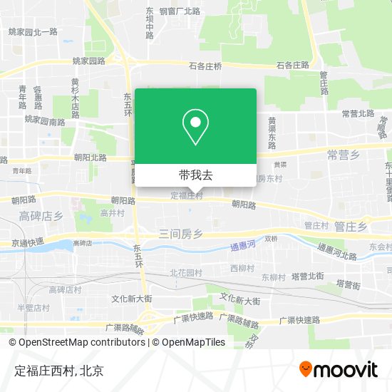 定福庄西村地图