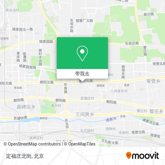 定福庄北街地图