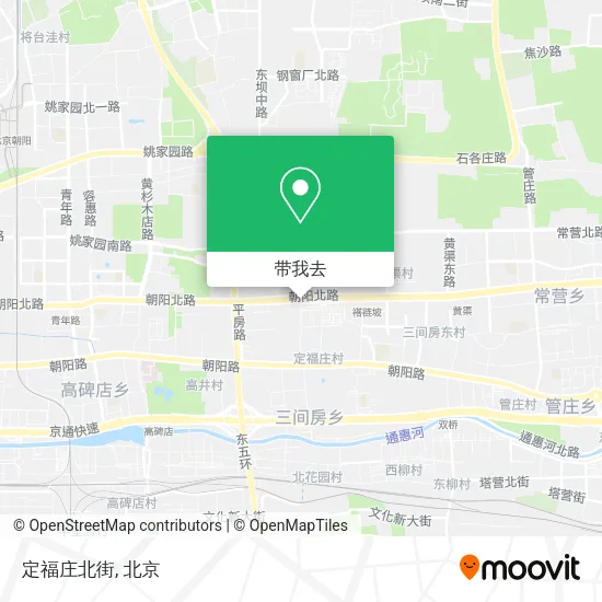 定福庄北街地图