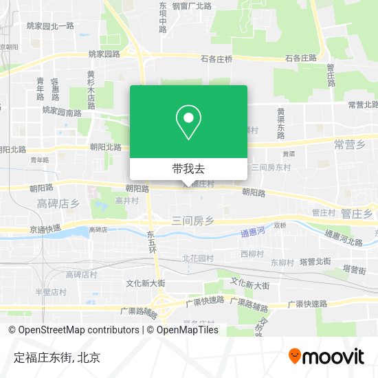 定福庄东街地图