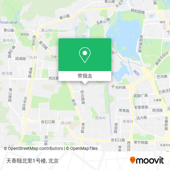 天香颐北里1号楼地图