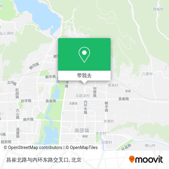 昌崔北路与内环东路交叉口地图