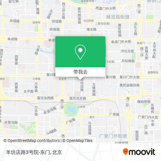 羊坊店路3号院-东门地图