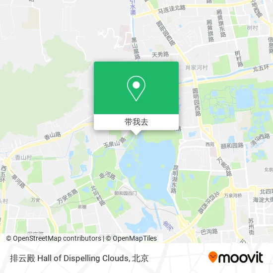 排云殿 Hall of Dispelling Clouds地图