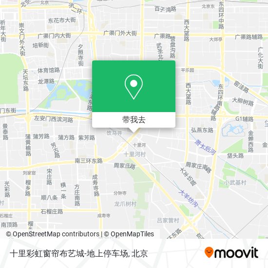 十里彩虹窗帘布艺城-地上停车场地图