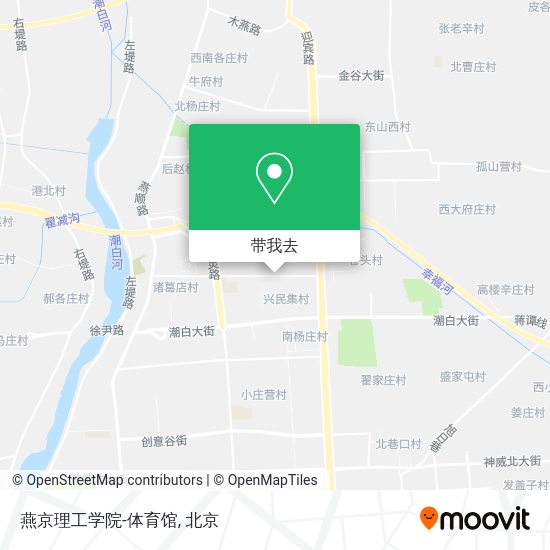 燕京理工学院-体育馆地图