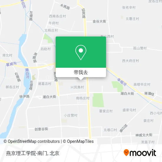 燕京理工学院-南门地图