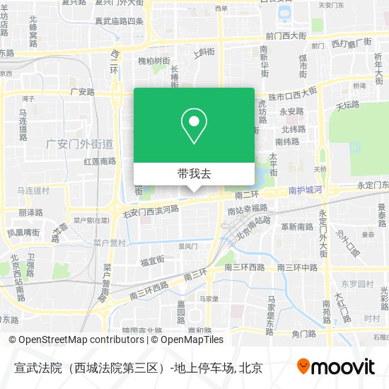 宣武法院（西城法院第三区）-地上停车场地图